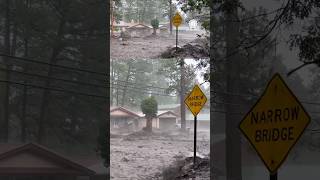 Dangerous Flash Flooding Again in Ruidoso New Mexico [upl. by Nickie]