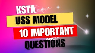 KSTA USS MODEL MATHS QUESTIONS  USS MATHS MODEL QUESTIONS USS MATHS [upl. by Monda]