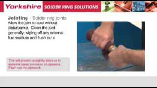 Yorkshire Solder Ring Training Module [upl. by Lyrahc]