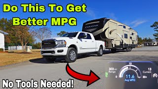 Trying To Get The Best MPG Towing I Learned This Technique That Will Get You 23 MPG Better [upl. by Telfore]