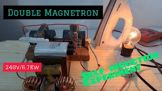 Free energy generator  double magnetron valve experiment [upl. by Annayk]