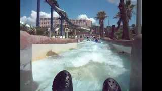 Whitewater River POV at Schlitterbahn Galveston Cedar Fair [upl. by Norbie]