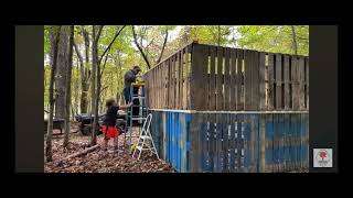 How I built my Sugar shack with pallets [upl. by Derick584]