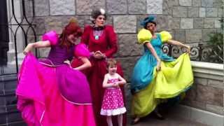 Walt Disney World Lady Tremaine Drizella and Anastasia meet and greet [upl. by Adnirak]