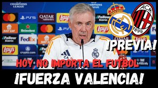 RUEDA DE PRENSA DE CARLO ANCELOTTI PREVIA al REAL MADRID VS AC MILA de UEFA CHAMPIONS LEAGUE [upl. by Dranel]