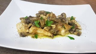 STRACCETTI DI POLLO AI FUNGHI CHAMPIGNON  FoodVlogger  FoodVlogger [upl. by Riffle]