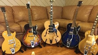 Bigsby B3 B5 B50 B6 B7 B700 amp Vibratmate Show and Tell [upl. by Downs891]