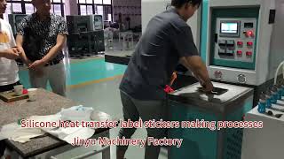 Silicone heat transfer label stickers making process pvcsiliconemachineryjinyu [upl. by Glennie]