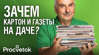 НЕ ВЗДУМАЙТЕ ЭТО ВЫБРОСИТЬ Как картон и старые газеты помогут избавиться от сорняков и вредителей [upl. by Marjy302]