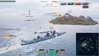 World of Warships  Los Andes in 3vs3 Brawl  121k damage [upl. by Oriana]