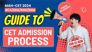 MAH CET for BCA BBA BBM BMS Admission Process Correction Window Hall Ticket CAP Round Result [upl. by Lettie]