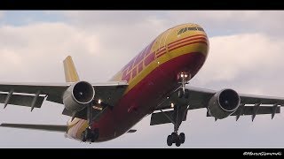 DHL Airbus A300B4622RF landing and takeoff  Pisa Galilei Airport [upl. by Eittik]