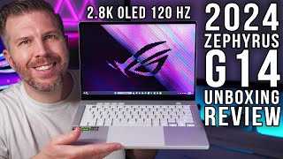 2024 Zephyrus G14 Unboxing Review 10 Game Benchmarks Display Test Tear Down Speakers More [upl. by Diskson652]