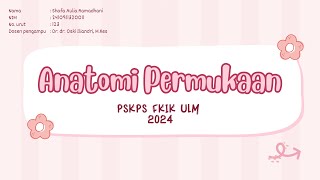 SURFACE ANATOMY ANATOMI PERMUKAAN  SHAFA AULIA RAMADHANI [upl. by Nyrmac]