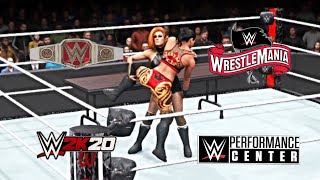 WWE 2K20 Shayna Baszler Vs Becky Lynch Extreme Rules Match For The Raw Women’s Championship [upl. by Amary]