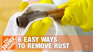 6 Easy Ways to Remove Rust from Tools amp Hardware  The Home Depot [upl. by Ocirderf]