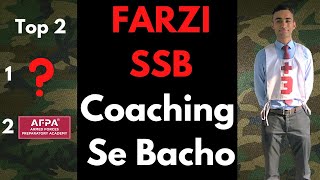 Top 2 SSB Coaching in INDIA  Farzi Coaching se Bacho  Best Defence Coaching ssbdilse afpa nda [upl. by Biddick]