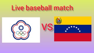 Transmisión en vivo del partido de béisbol Venezuela vs Chinese Taipei WBSC Premier 12 2024 live [upl. by Aloeda]