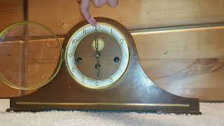 Tander Clockmakers Westminster Chime mantel clock [upl. by Hannavas]