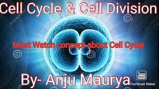 Basic Concepts about Cell Cycle amp Cell Division Lecture2 NEET 2020 by Anju Maurya [upl. by Letreece]