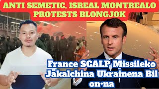 Anti Isreal Montreal Canada protests blongjok France Ukrainena SCALP missileko jakalna bil On•na [upl. by Alika]