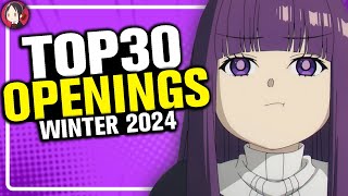 TOP OPENINGS de ANIME  TEMPORADA INVIERNO 2024 [upl. by Halvaard176]