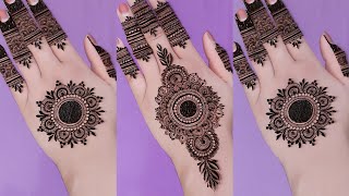 Top 2 mehndi designs for EidNewgol tikki amp tricks mehandi designs backhand mehndi mehndidesigns [upl. by Sajovich]