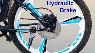 Installing Hydraulic Disc Brake in my Electric Cycle [upl. by Eva]