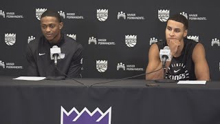 DeAaron Fox Keegan Murray  Sacramento Kings vs Rockets Postgame Interview 12324 [upl. by Chaudoin]