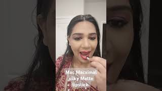 Mac Macximal lipstick swatch rubywoo maccosmetics lipstick lipsticktutorial browngirlmakeup [upl. by Aborn]