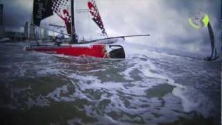 Extreme Catamaran Sailing at Round Texel Race 2011 [upl. by Clevey]