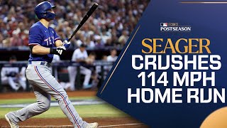 SEAGER SMASH Corey Seager clobbers his 18th CAREER postseason home run 2nd of World Series [upl. by Aynav]