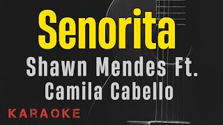 Senorita  Shawn Mendes Camila Cabello  Karaoke lyrics [upl. by Kristofer404]