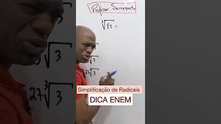 ✅ DICA ENEM ✅🔥Simplificação de Radicais 🔥Aquela Dica para ENEM dos assuntos importantes [upl. by Aihsenak]