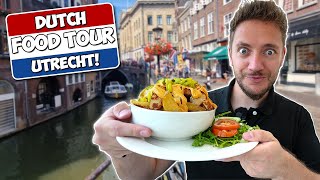 Dutch FOOD TOUR First Time in Utrecht Netherlands So Romantic [upl. by Pitchford638]