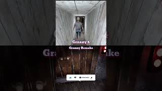 granny 4 vs granny remake shorts granny youtubeshorts [upl. by Donadee]