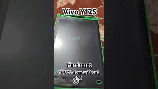 Vivo Y12S hard resetfactory reset 100 done✅ [upl. by Karyl]