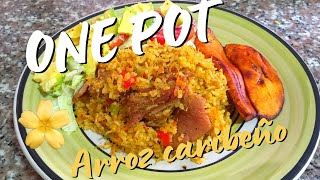 ONE POT Arroz CaribeñoComida Afroantillana Etnia Negra 😋 [upl. by Zemaj]