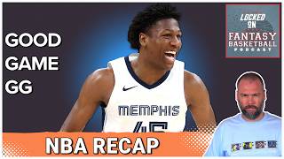 NBA Fantasy Basketball GG Jacksons Breakout in Mondays Recap NBA fantasybasketball [upl. by Binetta]