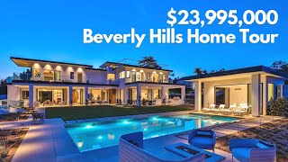 Inside an Awesome 24M Beverly Hills Luxury Home  Los Angeles Home Tour [upl. by Beitz]