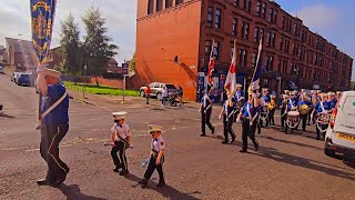 Provanhall True Blues Flute BandParkhead Orange and Purple District No 21 Church parade 8thSep2024 [upl. by Hung]