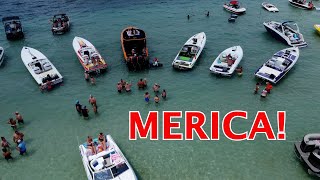 4th of July Weekend Higgins Lake Michigan  Higgins Lake South State Park  Drone Footage [upl. by Quick324]