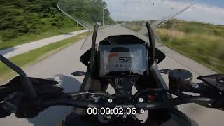 KTM 1290 SUPER ADVENTURE S 0 100 KMH ACCELERATION [upl. by Manas919]