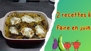 2 recettes à faire en juin🍆🫑🍅avec Thermomix [upl. by Namwen230]