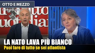 Marco Travaglio a Otto e Mezzo se fai parte della NATO puoi fare tutte le porcherie [upl. by Ennyleuqcaj897]