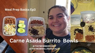 Carne Asada Burrito Bowl Meal Prep  Meal Prep Series [upl. by Libbi77]