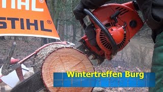 Wintertreffen in Burg 2018 Sound Kettensäge Film Dich 2019 [upl. by Irme174]