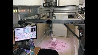 DIY  homebuild 5axis CNC  milling foam panel for fiberglass mold [upl. by Aleira]