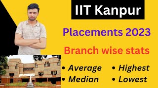 IIT Kanpur Placements 2023🔥  Branchwise stats😍 [upl. by Uile4]