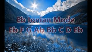 Eb ionian backing track 100 bpm [upl. by Casady845]